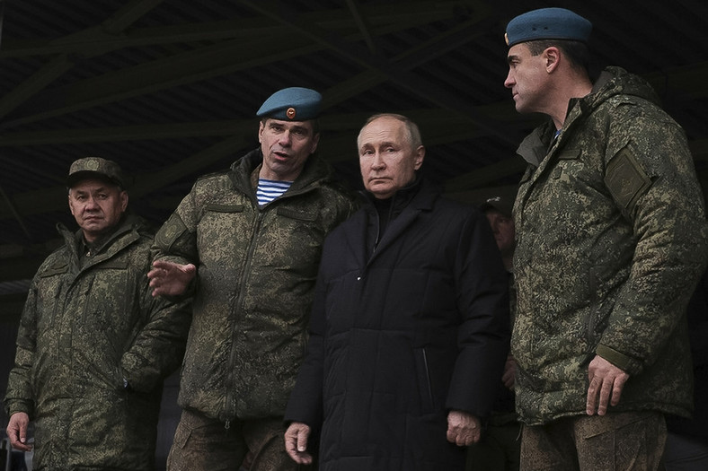 Władimir Putin w centrum szkolenia wojskowego dla zmobilizowanych rezerwistów w obwodzie riazańskim, 20 października 2022 r.