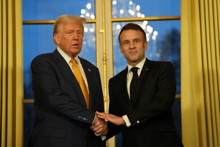 Donald Tramp i Emanuel Makron