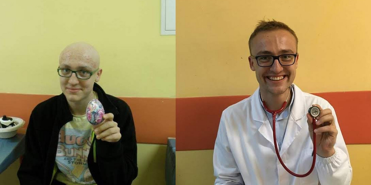 Wojciech Wiese kiedyś chorował na raka, a teraz sam będzie leczył pacjentów. 