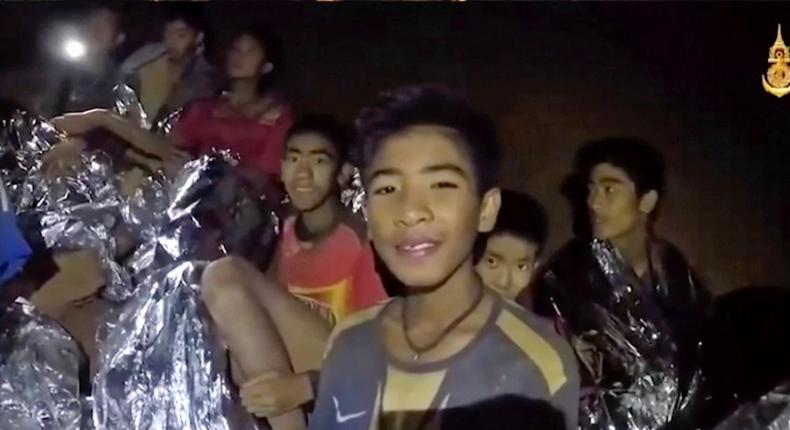 thai soccer team in cave