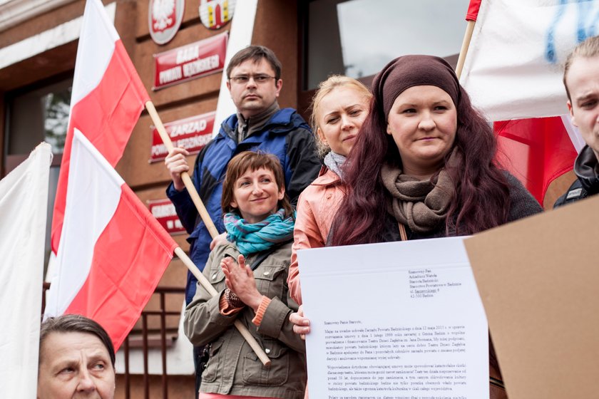 Protest w Będzinie