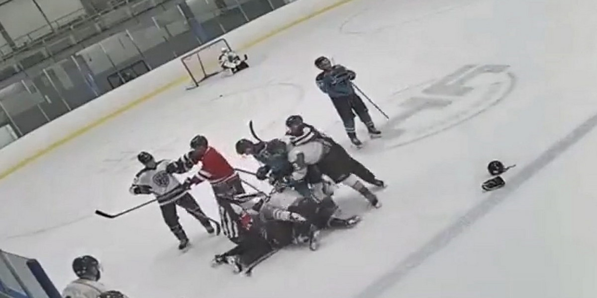 Policja zajmuje się sytuacją, która wydarzyła się podczas hokejowego meczu w Kanadzie.