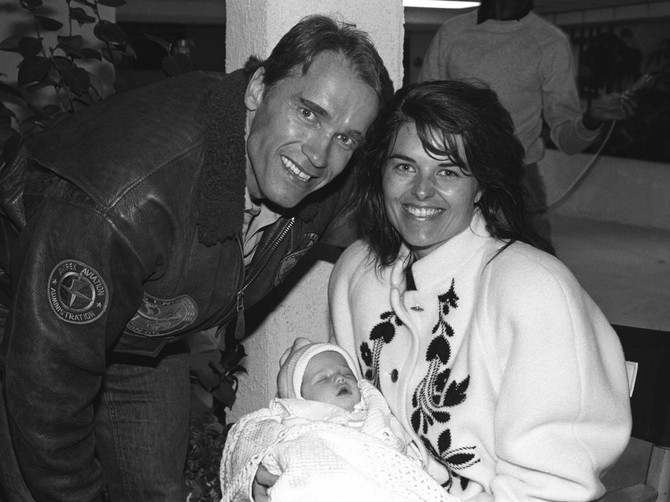 Arnold Švarceneger i Marija Šrajver 1989. godine