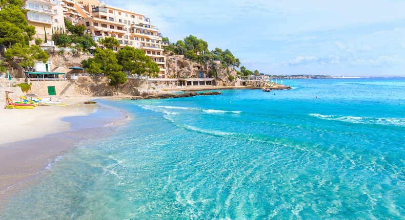 playa de ses illetes, balearic islands