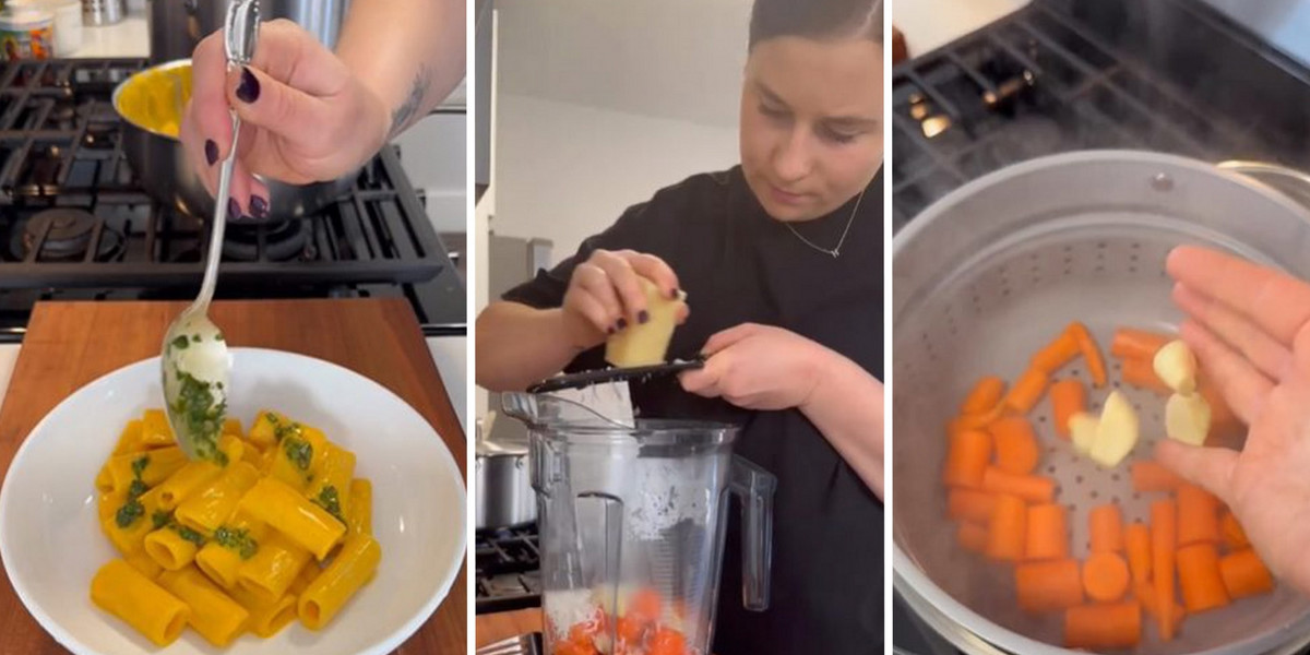 Influencerka pokazała, jak zrobić prosty sos z marchewki.