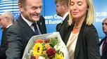 BELGIA BRUKSELA SZCZYT UE (Donald Tusk i Federica Mogherini)