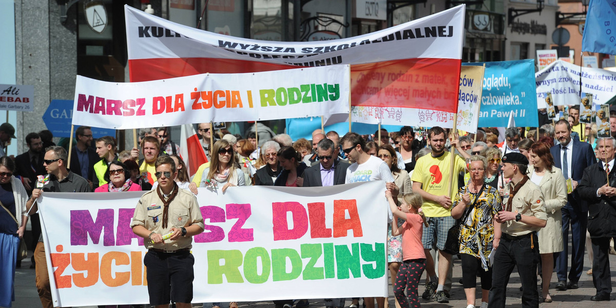 Marsz dla rodziny w Toruniu