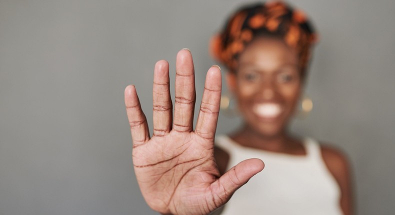 For palmistry experts, the fish symbol on a person's hand indicates his spirituality and inner peace [Sky News]