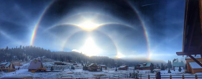 Ledeni oreol na nebu Nju Meksika