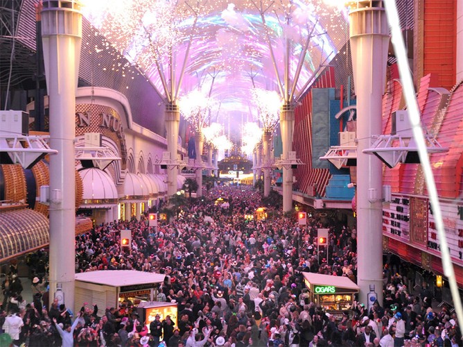 Sylwestrowe fajerwerki w Las Vegas