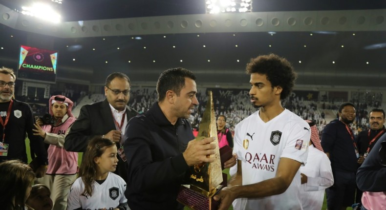 Xavi led Al Sadd to the Qatar Cup in Janaury