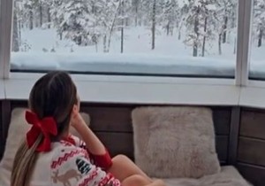 Kristina kod Deda Mraza u selu