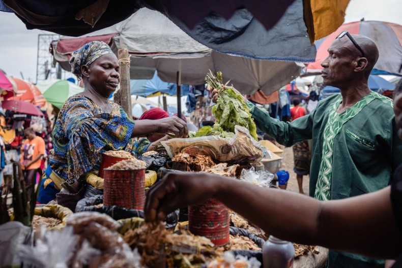 A farmers market in Nigeria