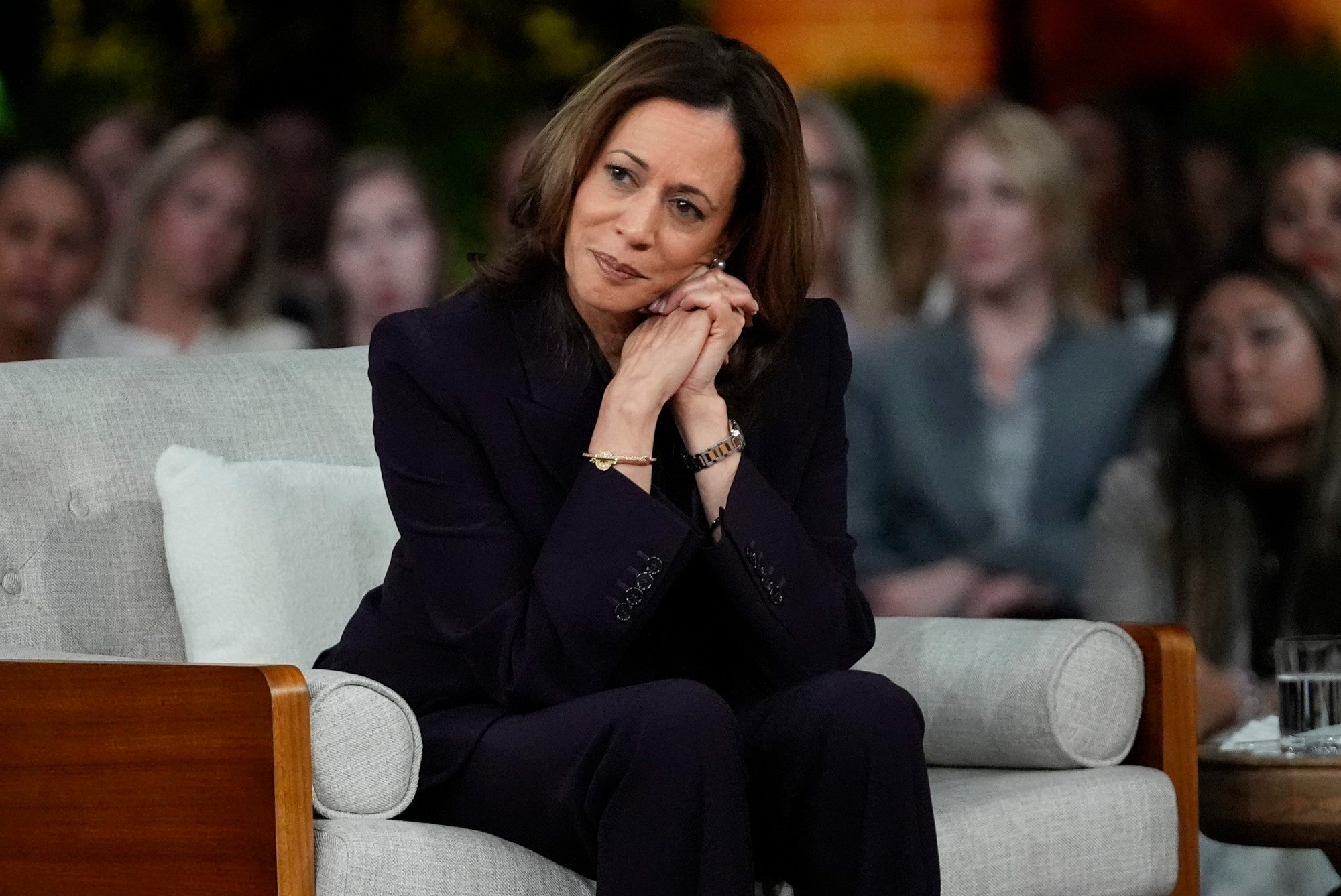 Demokratická nominantka na post prezidenta USA Kamala Harrisová.