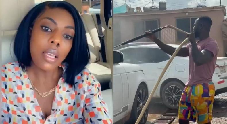 Nana Aba meets Legon Graudate who is now a car washer