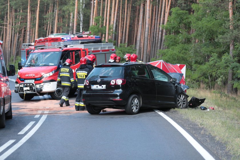 Tragiczny wypadek na „trasie śmierci” w Lubuskiem. Zginęły dwie osoby