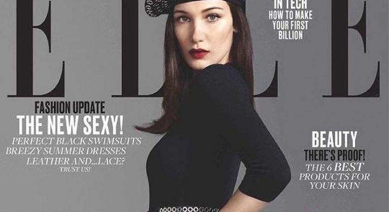 Bella Hadid covers Elle USA June 2016 issue