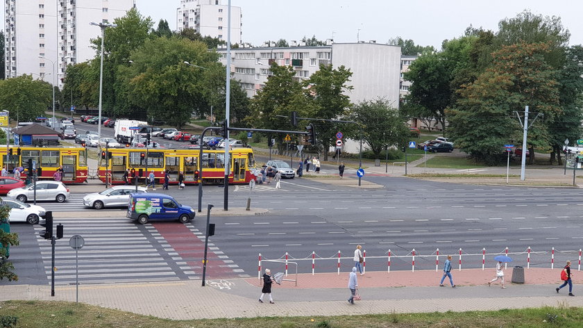 Wypadek na Aleksandrowskiej w Łodzi