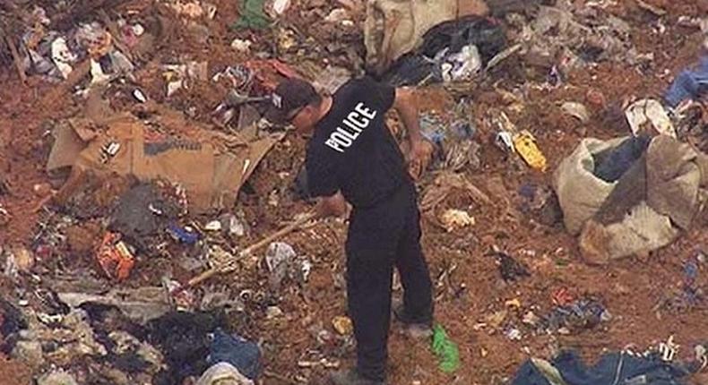 Police searching for abandoned baby in dumpsite