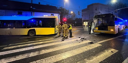 Dwa autobusy zderzyły się w Gliwicach. Są poszkodowani