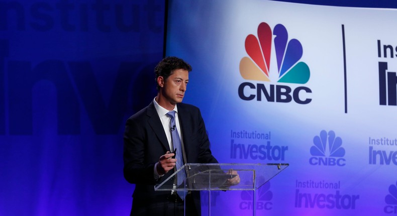 Jeff Smith stands at a podium in 2015: Heidi Gutman/CNBC/NBCU Photo Bank