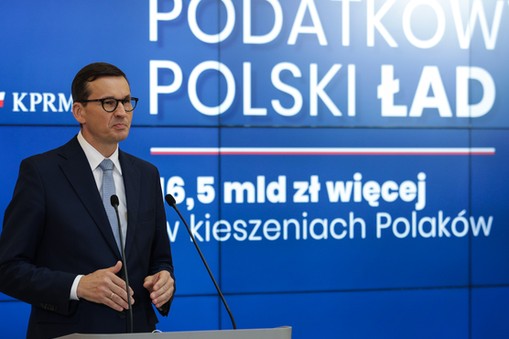 Polski Ład prezentowany przez Mateusza Morawieckiego