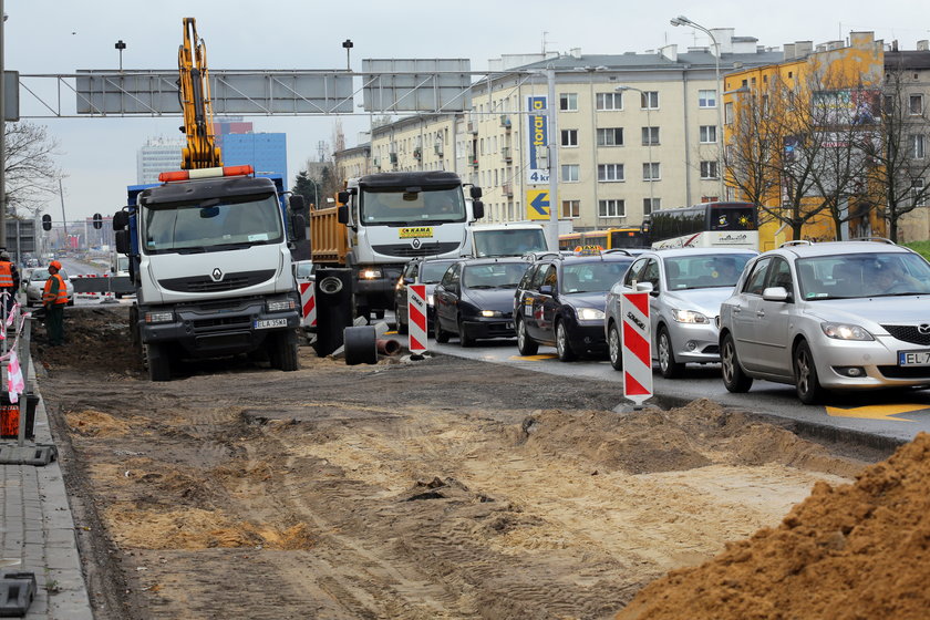 Remont skrzyżowania Marszałków