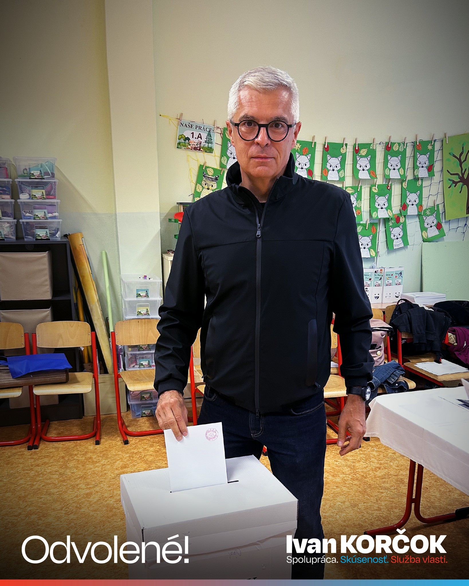 Ivan Korčok na voľbách.