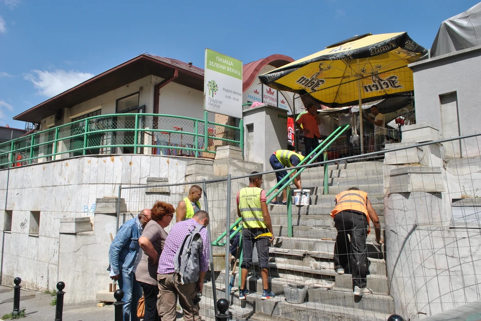 Saniranje stepeništa na "Zelenom vencu"