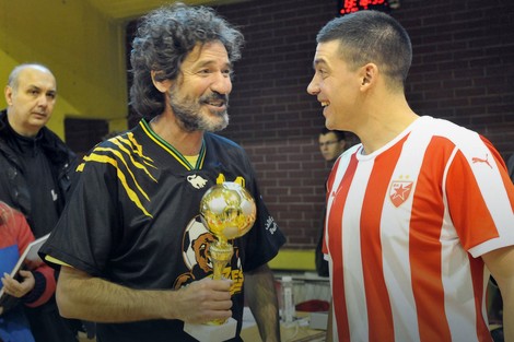 Glumac među fudbalerima: Gagi Jovanović i Stamenkovićev sin Nebojša