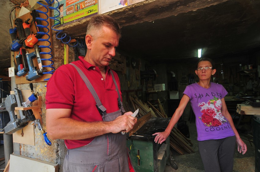 Stolar Mile sa suprugom Sandrom