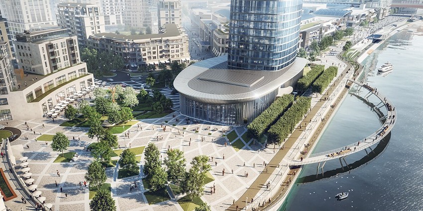 Prostor ispred Kule Beograd