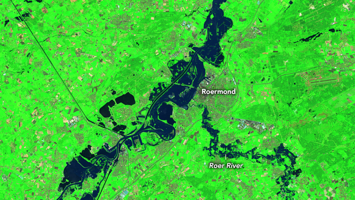 Powódź w Europie na zdjęciach NASA. Pokazali "przed" i "po"