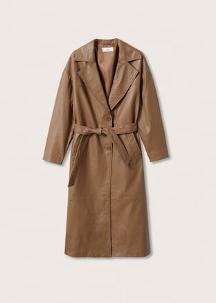 Manteau court en cuir de Mango, environ CHF 460.–. 
