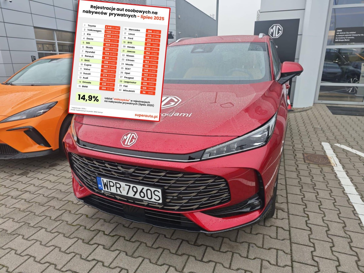 Chińska marka pokonała w Polsce Škodę. Są nowe dane