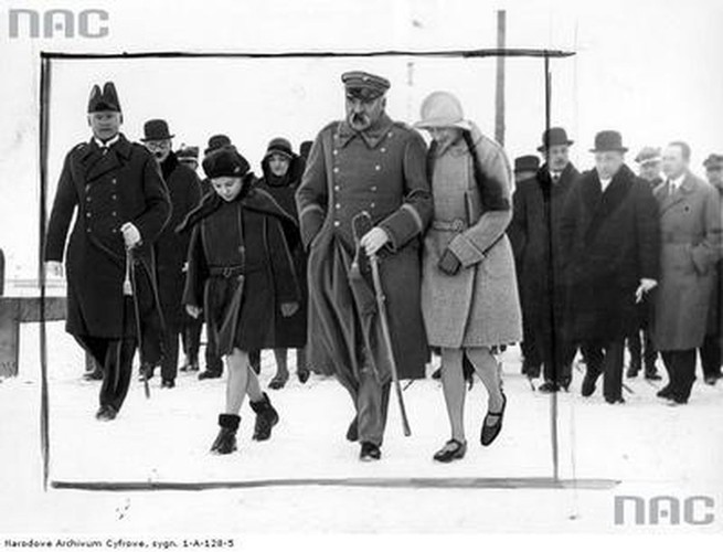 Przyjazd marszałka Polski Józefa Piłsudskiego do Gdyni po pobycie na Maderze - 1931 rok