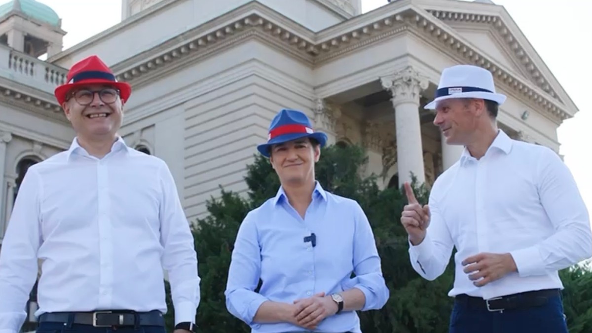 Miloš Vučević, Ana Brnabić, Siniša Mali