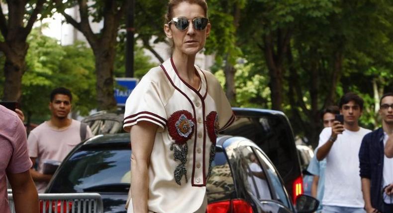 Celine Dion in Gucci