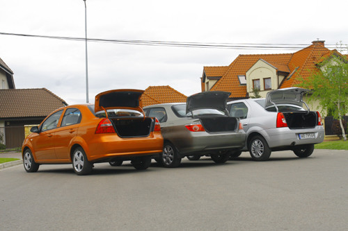 Chevrolet Aveo, Honda City, Dacia Logan - Wiele za niewiele