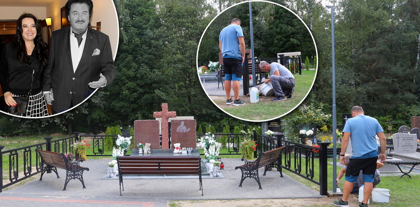 Zaskakująca przebudowa na grobie Krzysztofa Krawczyka. To był pomysł wdowy. Iluminacja za kilka dni