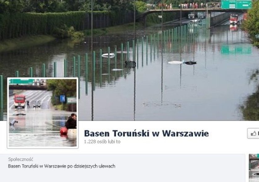 Ulewa w Warszawie