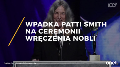 Wpadka Patti Smith na ceremonii wręczenia Nobli