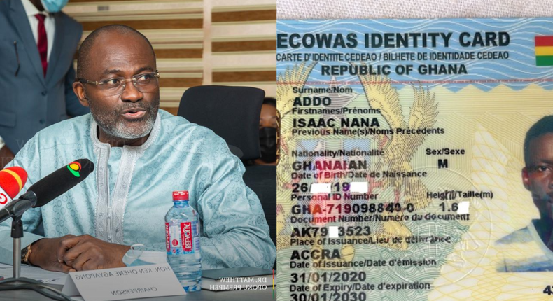 Kennedy Agyapong on Ghana card