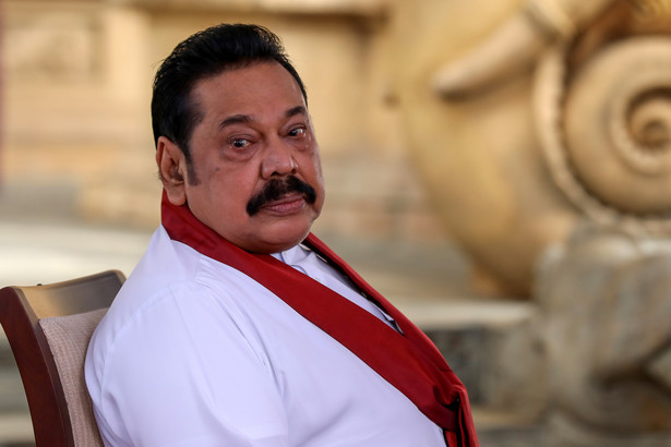 Mahinda Rajapaksa w Kolombo, Sri Lanka, 9 sierpnia 2020 r.