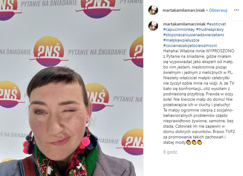 Marta Marciniak na Instagramie