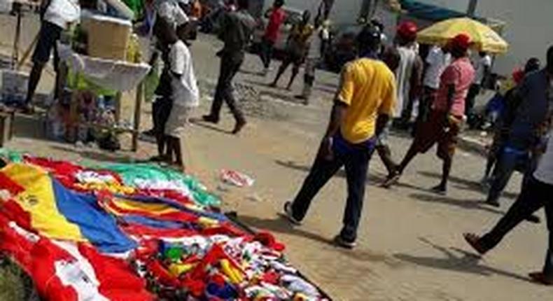 Traders cashing in on the super clash between Kotoko and Hearts. 