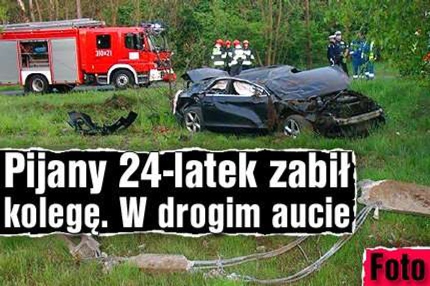 Pijany 24-latek zabił kolegę. W drogim aucie. Foto