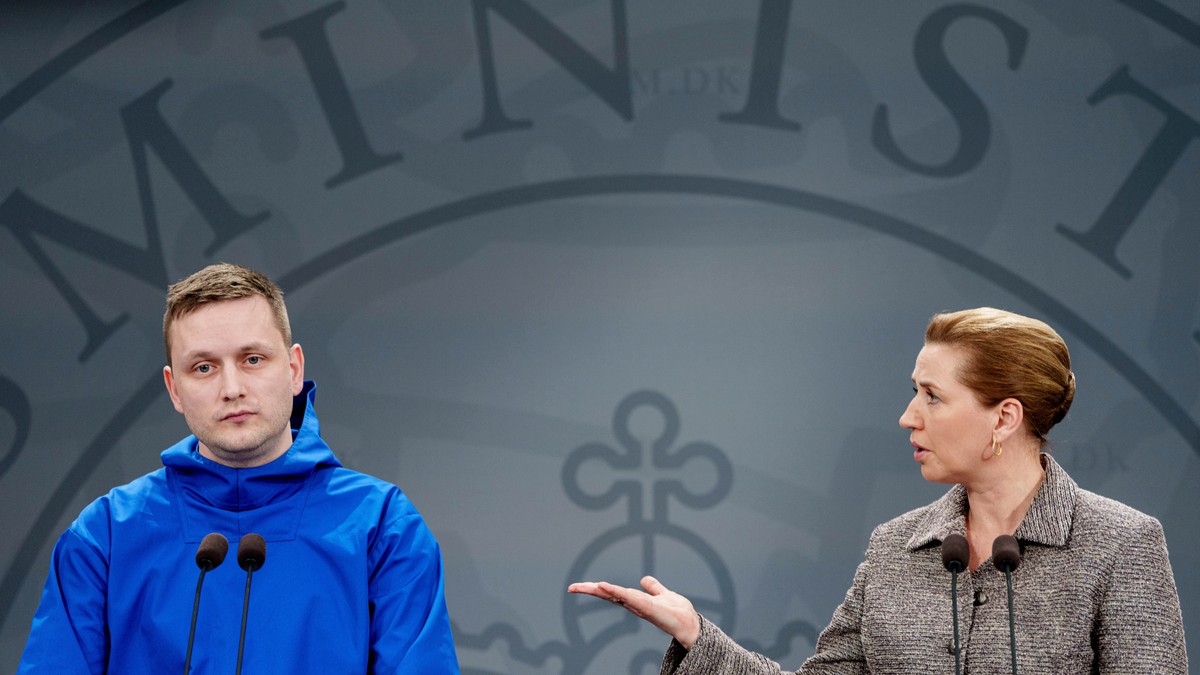 Premijer Grenlanda Jens Frederik Nilsen i danska premijerka Mete Frederiksen u Kopenhagenu