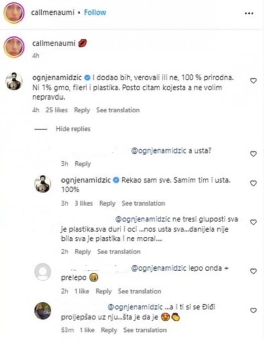 Ognjen Amidžić o komentarima da mu je devojka izoperisana