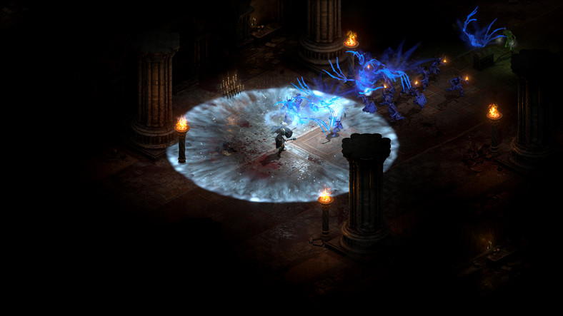 Diablo 2 Resurrected - nowy efekt Świętego Chłódu